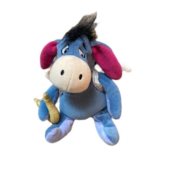 Disney Store Cupid Eeyore Valentines Day Bean Bag Plush Winnie the Pooh 9" - Picture 8 of 11